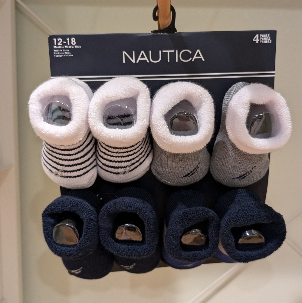 Nautica baby 12-18 month socks